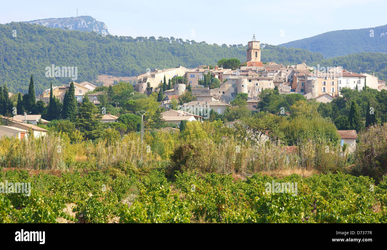 Sablet Dorf Provence Frankreich Stockfoto