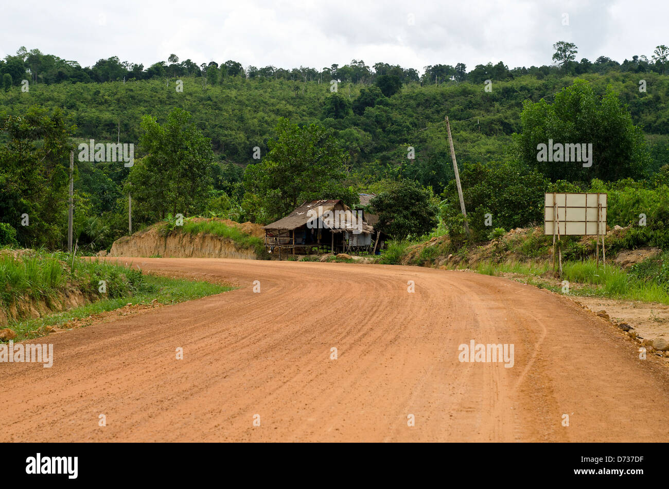 Feldweg, Kardamom Berg, Kambodscha Stockfoto