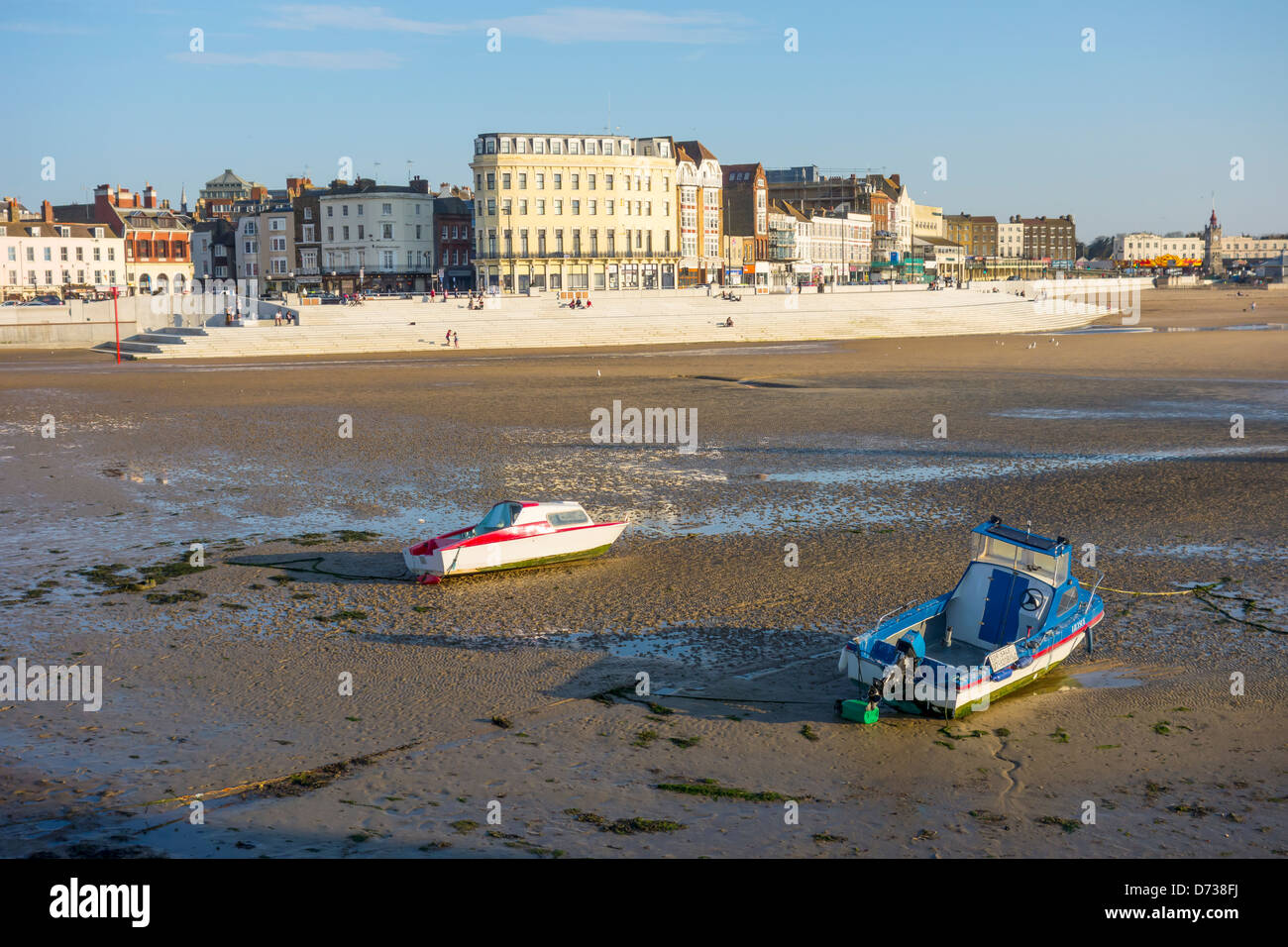 Margate Beach und Meer Kent England Stockfoto
