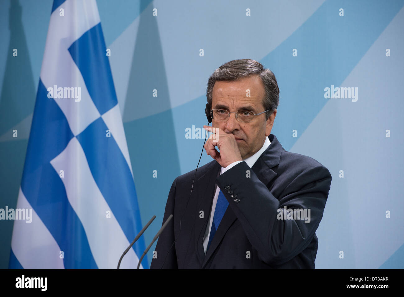 Berlin, Deutschland, Andonis Samaras, Premierminister von Griechenland Stockfoto