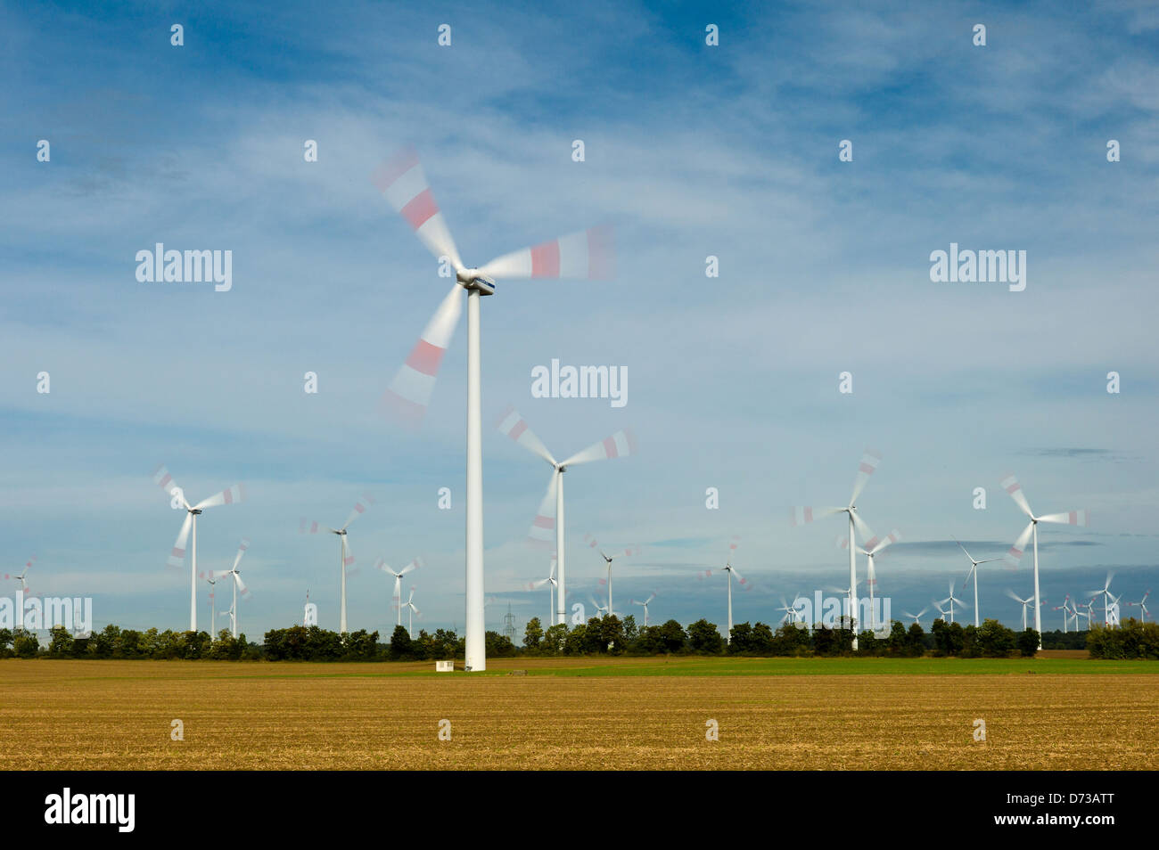 Ketzin, Deutschland, Windpark Ketzin Stockfoto
