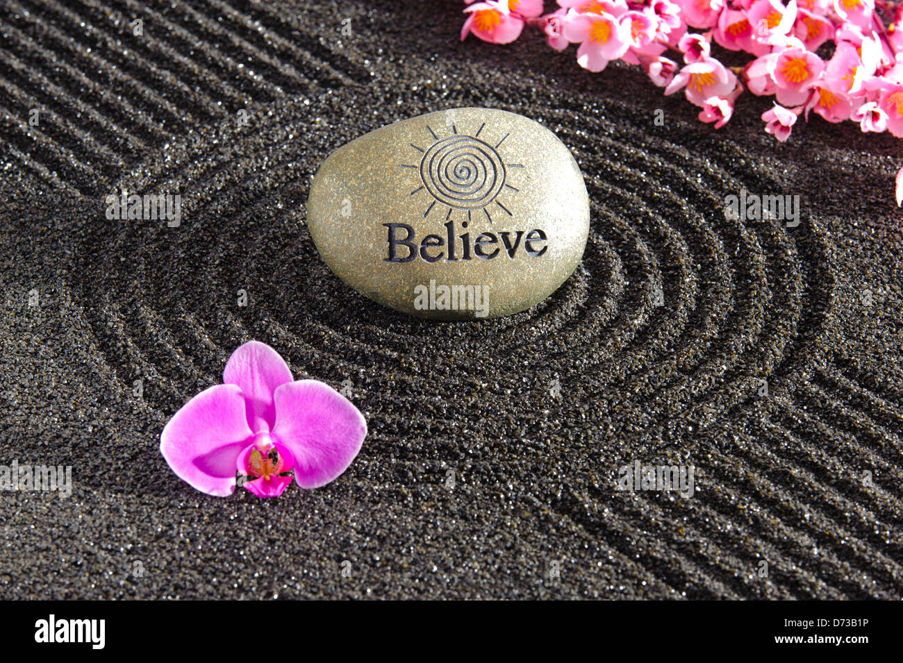 Japan-Zen-Garten Stockfoto