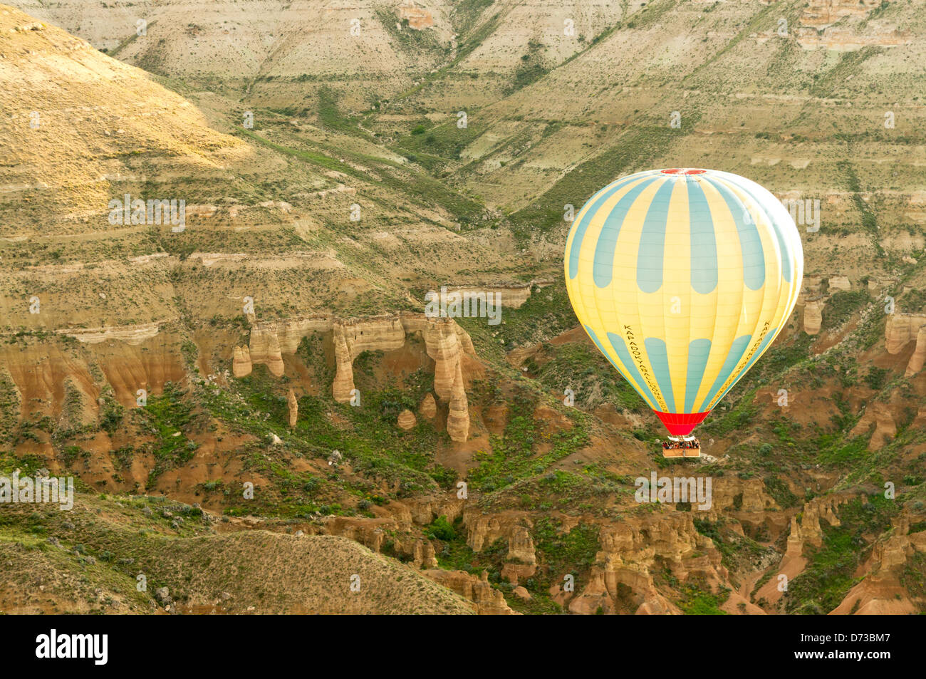 Hot Air Ballooning, einstigen, Nevsehir, Türkei Stockfoto