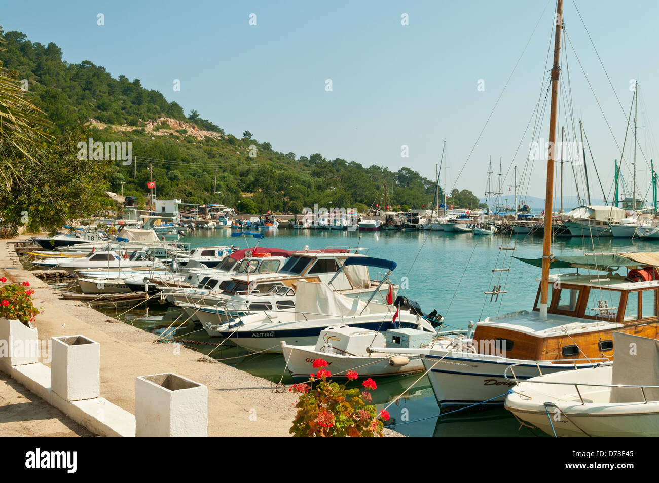 Marina am Torba, in der Nähe von Bodrum, Mugla, Türkei Stockfoto