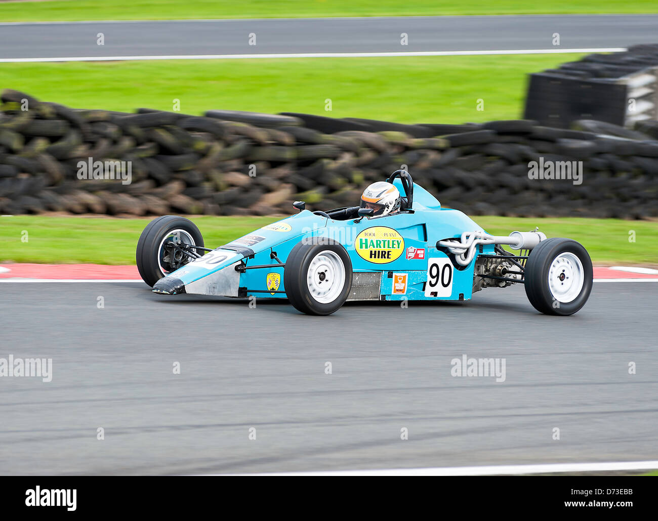 Van Dieman RF90 Formel Ford 1600 Rennwagen beim Rennen in Oulton Park Motor Racing Circuit Cheshire England Vereinigtes Königreich UK Stockfoto