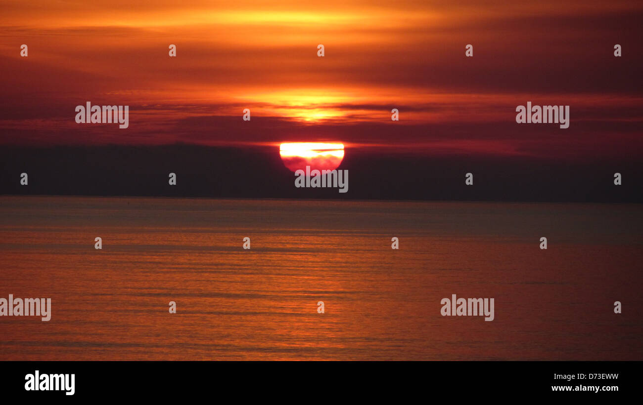 Sonnenaufgang-Mallorca-Spanien Stockfoto
