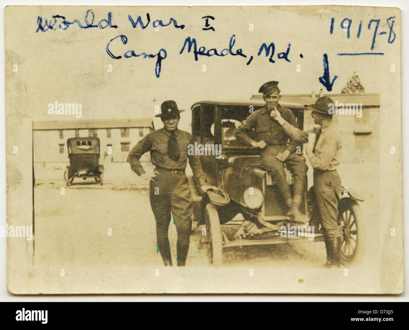 Weltkrieg, Camp Meade, MD, 1917-1918 Stockfoto