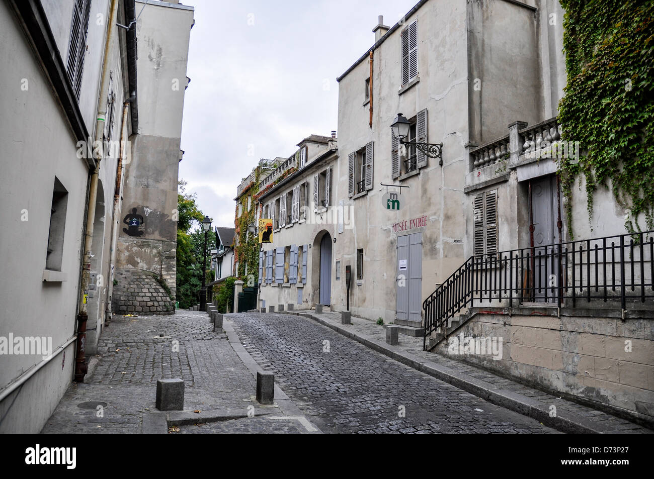 Straßen von Montmartre, Paris Stockfoto