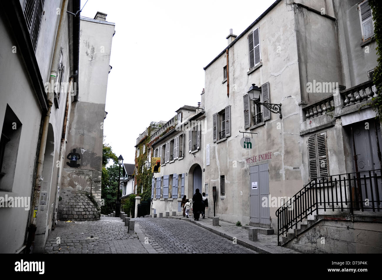 Straßen von Montmartre, Paris Stockfoto