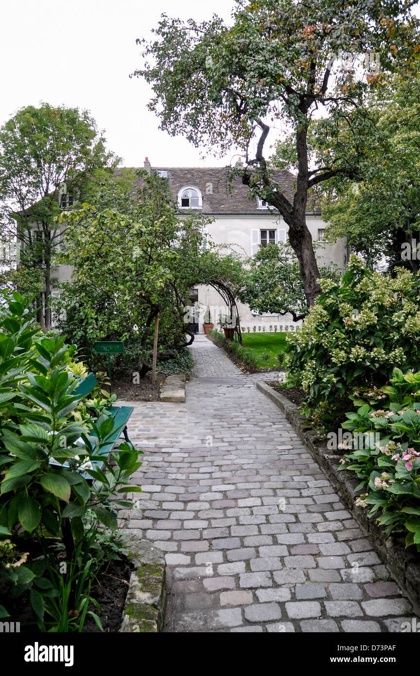 Straßen von Montmartre, Paris Stockfoto