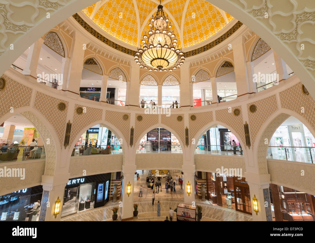 Blick auf den Souk Atrium in der Dubai Mall in Vereinigte Arabische Emirate VAE Stockfoto