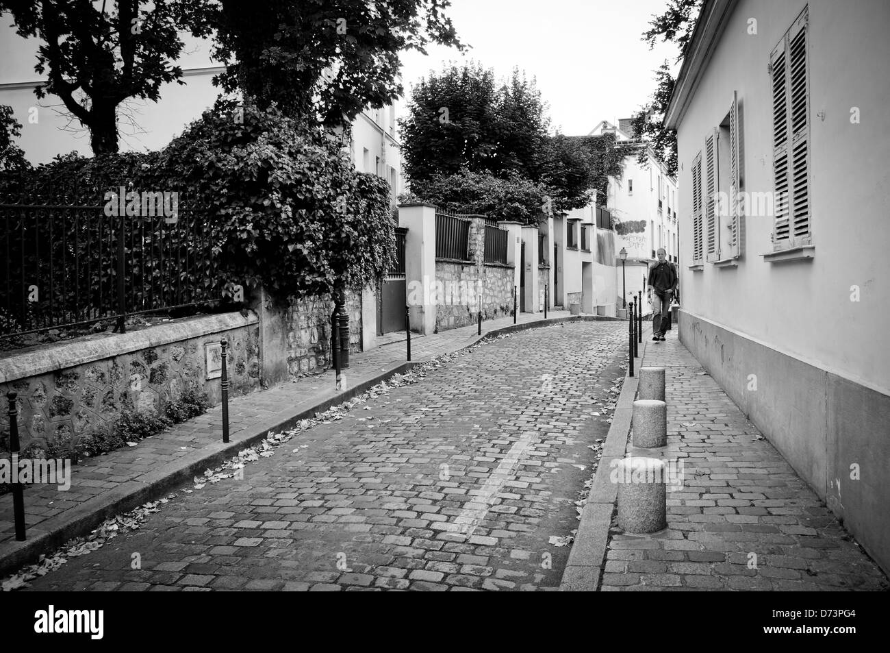 Straßen von Montmartre, Paris Stockfoto