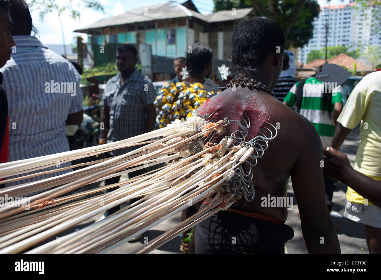 Thaipusam 2012 in Penang, George town Stockfoto