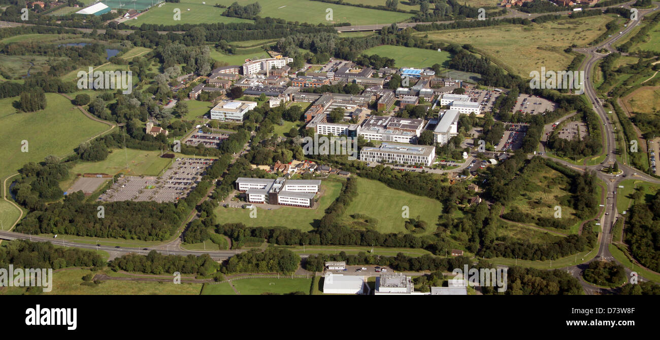 Luftbild von der Open University in Milton Keynes Stockfoto
