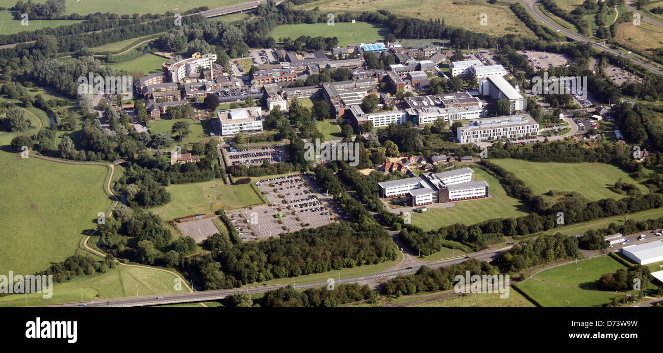 Luftbild von der Open University in Milton Keynes Stockfoto