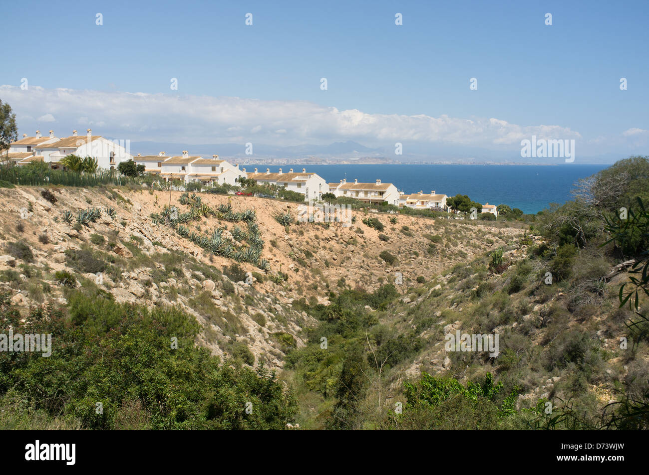 Gran Alacant, eines der beliebtesten touristischen resorts in Alicante, Costa Blanca, Spanien Stockfoto
