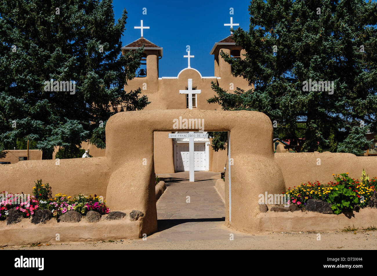 San Francisco de Asis Missionskirche, Ranchos de Taos, New mexico Stockfoto