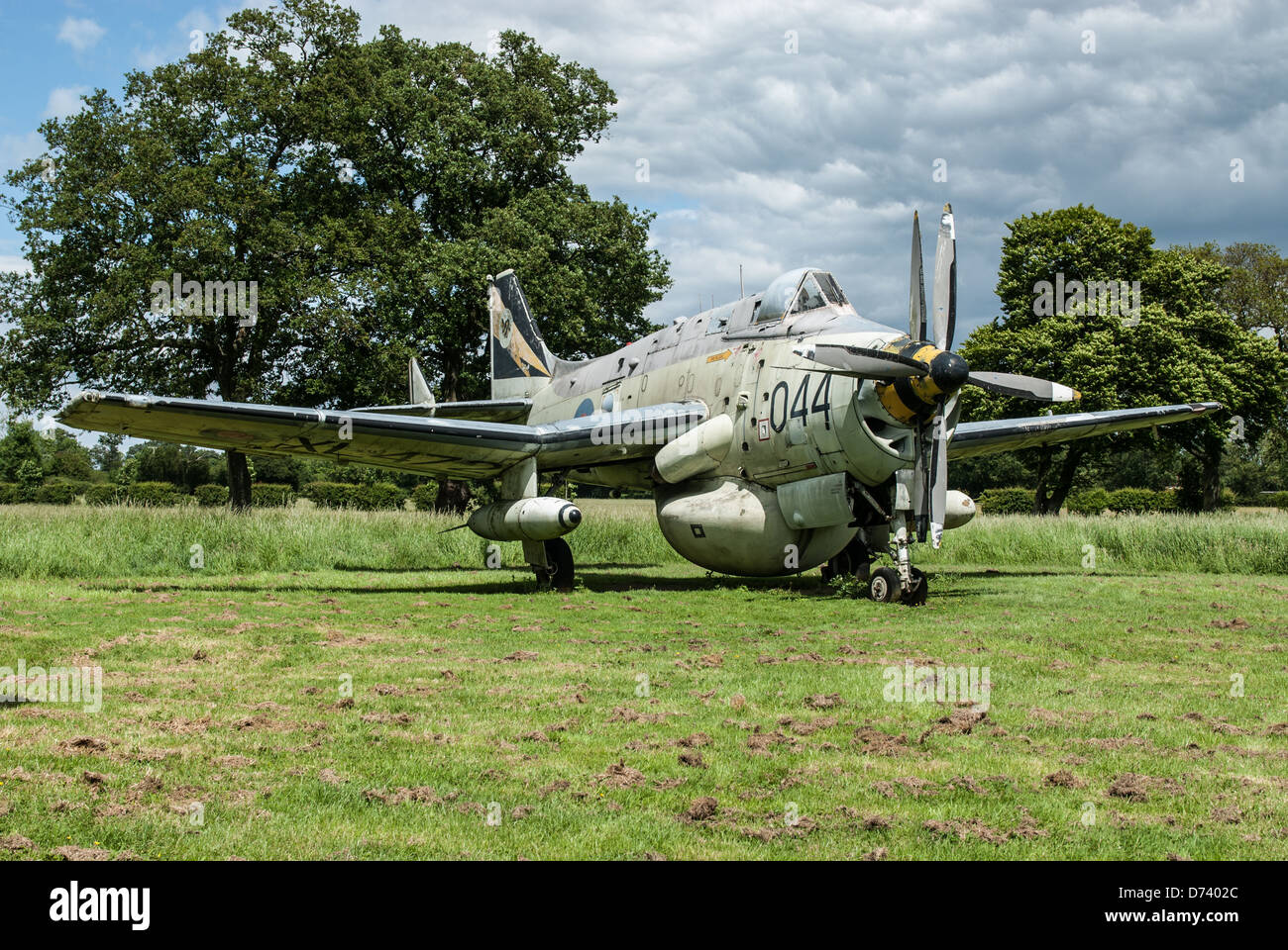 Fairey Gannet Anti-u-Boot-Flugzeugen auf Flugzeugträgern Stockfoto