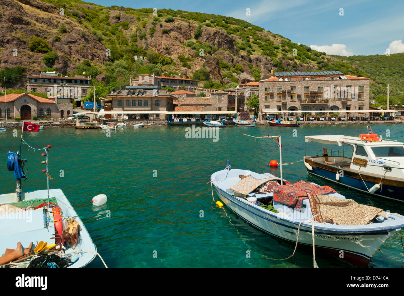 Hafen von Assos, Anatolien, Türkei Stockfoto