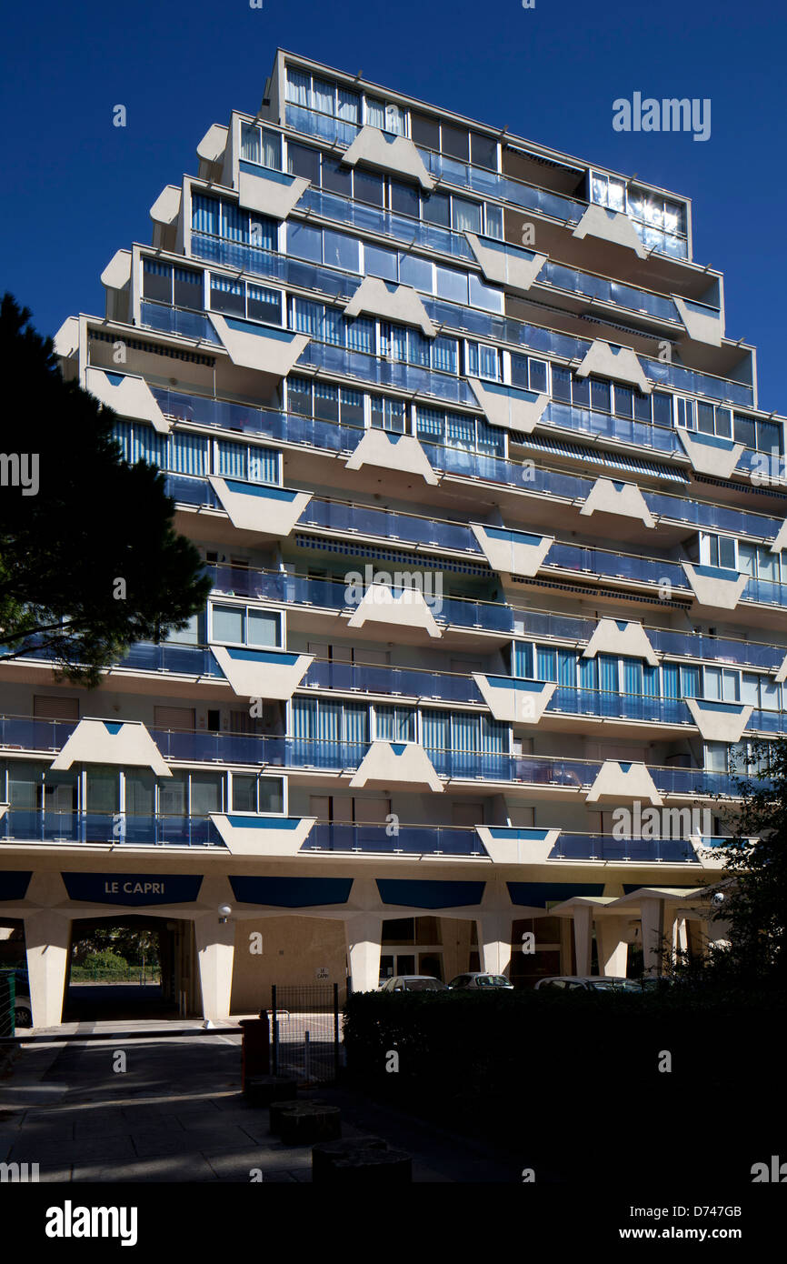La Grande-Motte, Montpellier, Frankreich. Architekt: Jean Balladur, 1970.  Äußere Bild von La Grande Motte Stockfotografie - Alamy