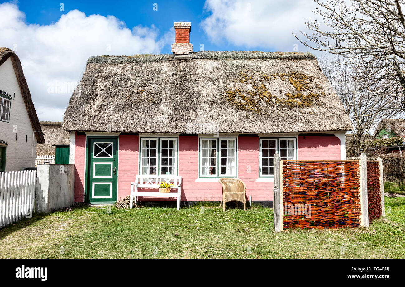 Traditionelles Haus in Sonderho auf der dänischen Insel Fanø Stockfoto