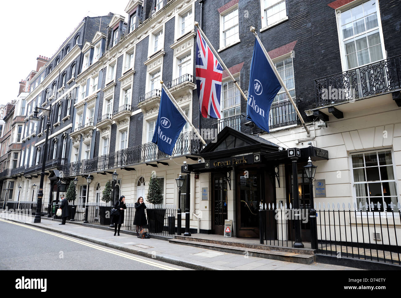 Das Green Park Hilton Hotel in Mayfair London W1 UK Stockfoto