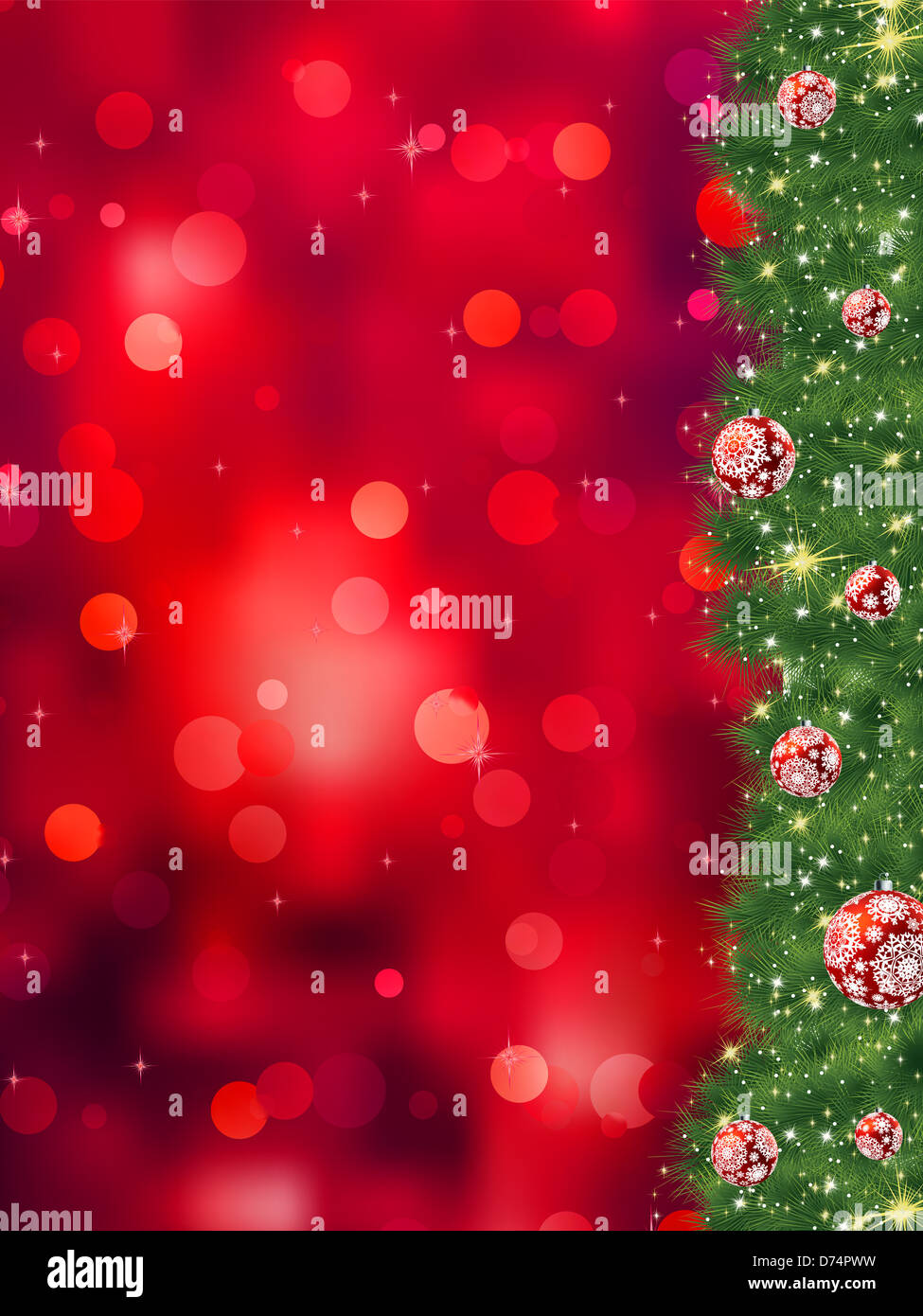 Dankeschön-Karte einen hellen Hintergrund Weihnachten Fell Stockfoto