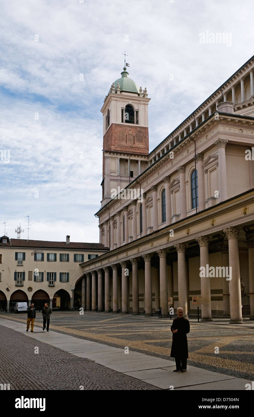 Kathedrale in Piazza della Repubblica Platz, Novara, Piemont, Italien Stockfoto