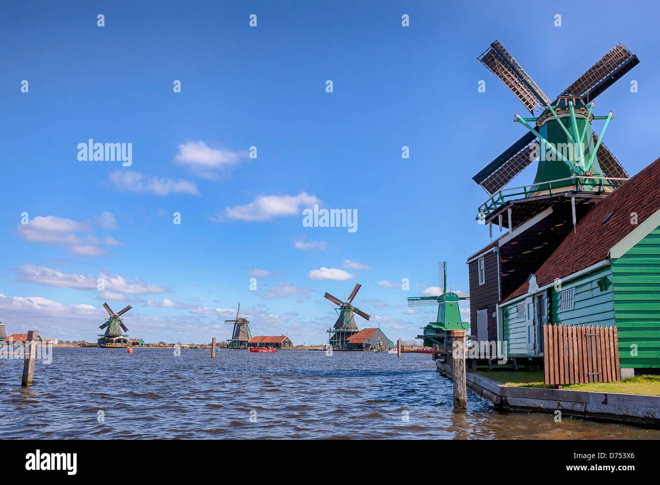 Zaanse Schans, Zaandam, Nordholland, Niederlande Stockfoto