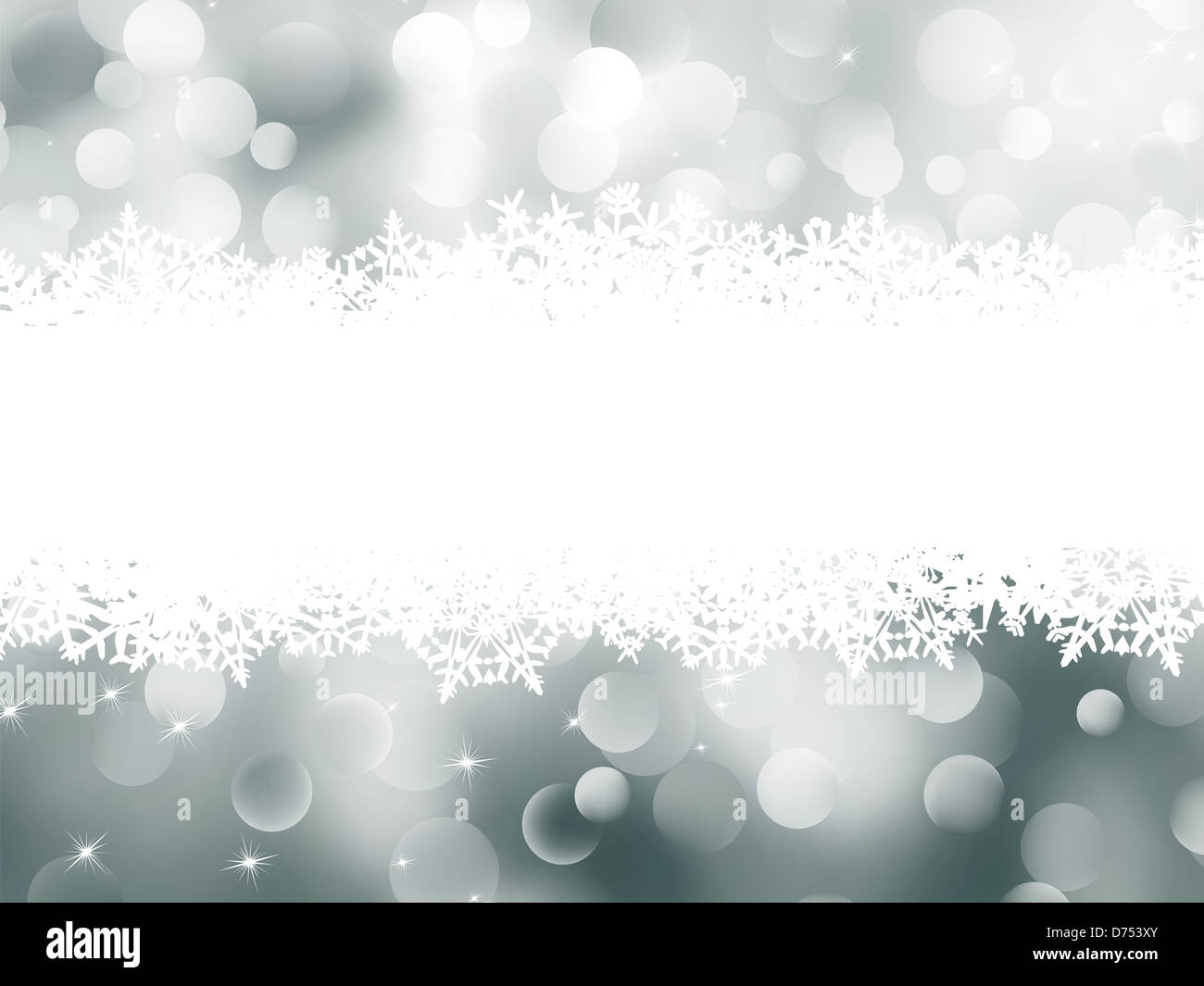 Winter Hintergrund abstrakt Bokeh Weihnachtskarte abstrakt Stockfoto