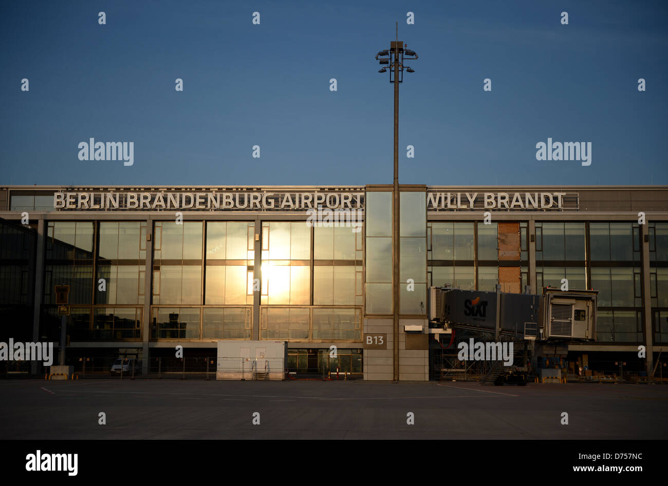 Schönefeld, Deutschland, Terminal des Flughafen Berlin Brandenburg Willy Brandt Stockfoto