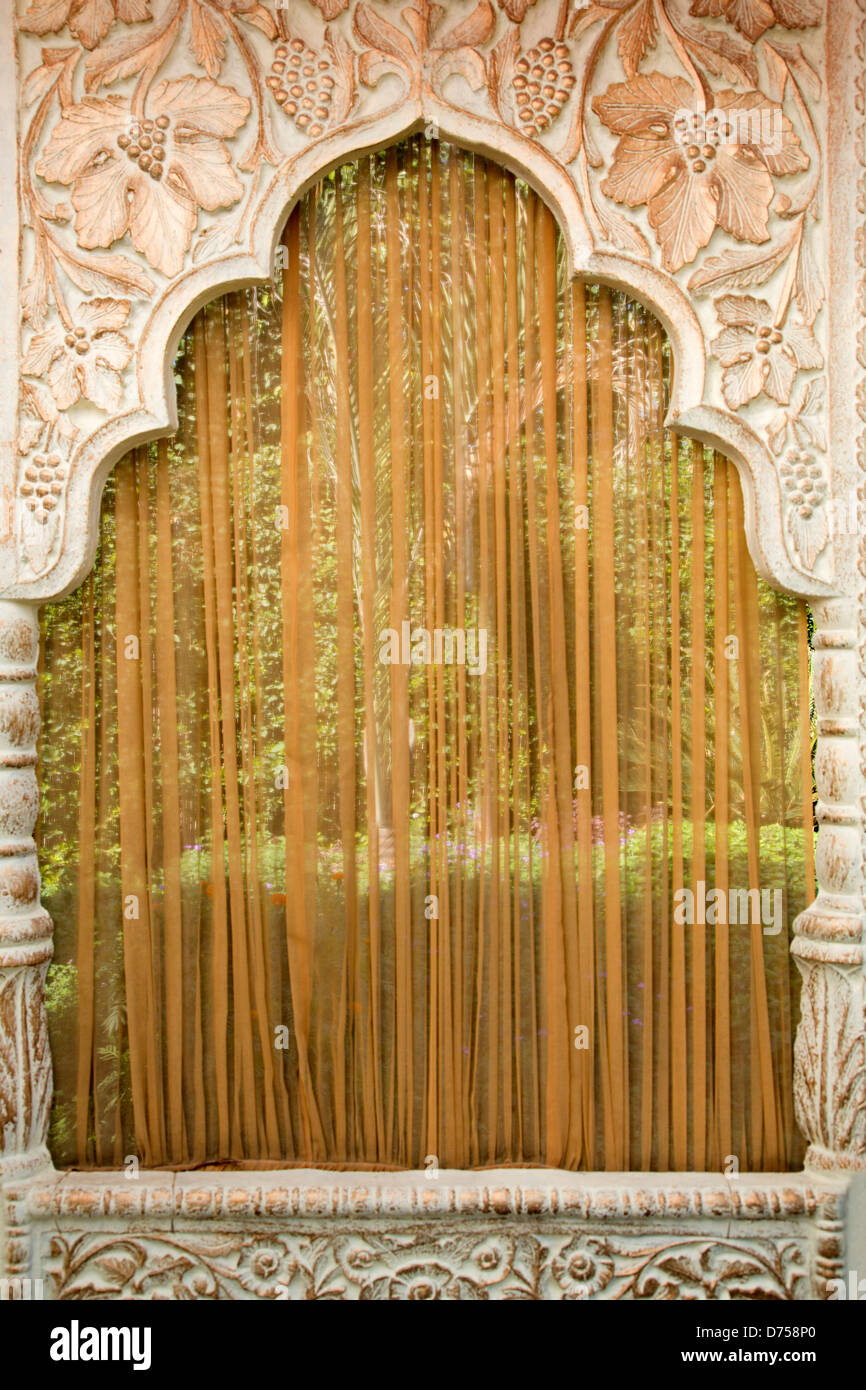 Dekoration der traditionelle indische Hochzeit mandap Stockfoto