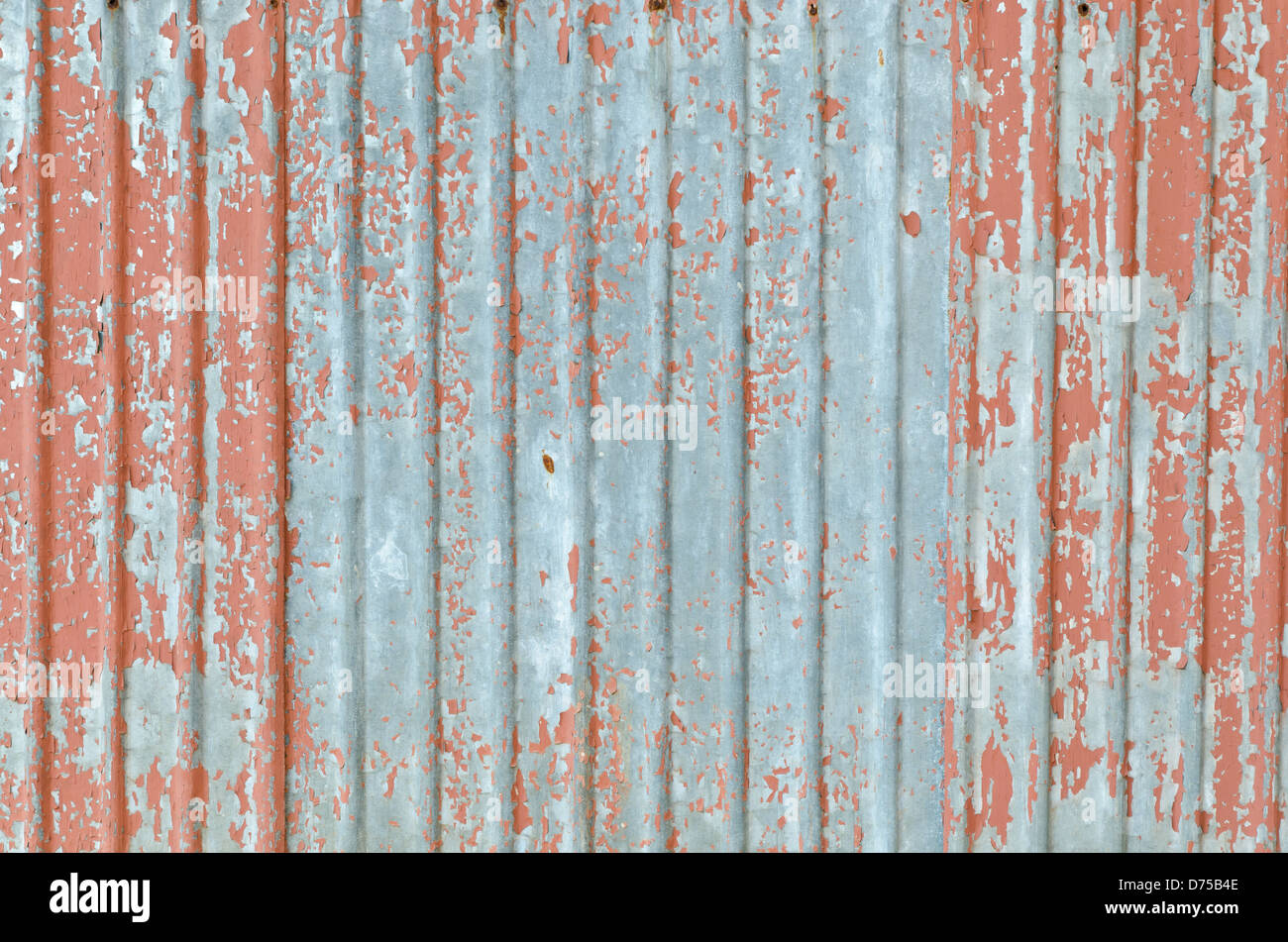 Alte braune Farbe Zink Wand Stockfoto