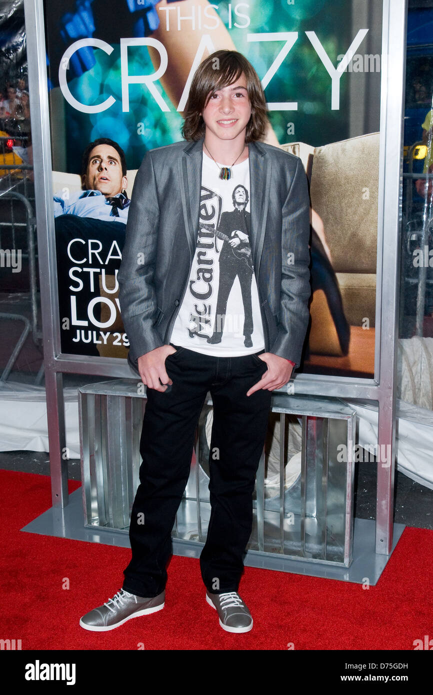 Jonah Bobo Welt-Premiere von "Crazy, Stupid, Love" statt im Ziegfeld Theater - Ankunft New York City, USA - 19.07.11 Stockfoto