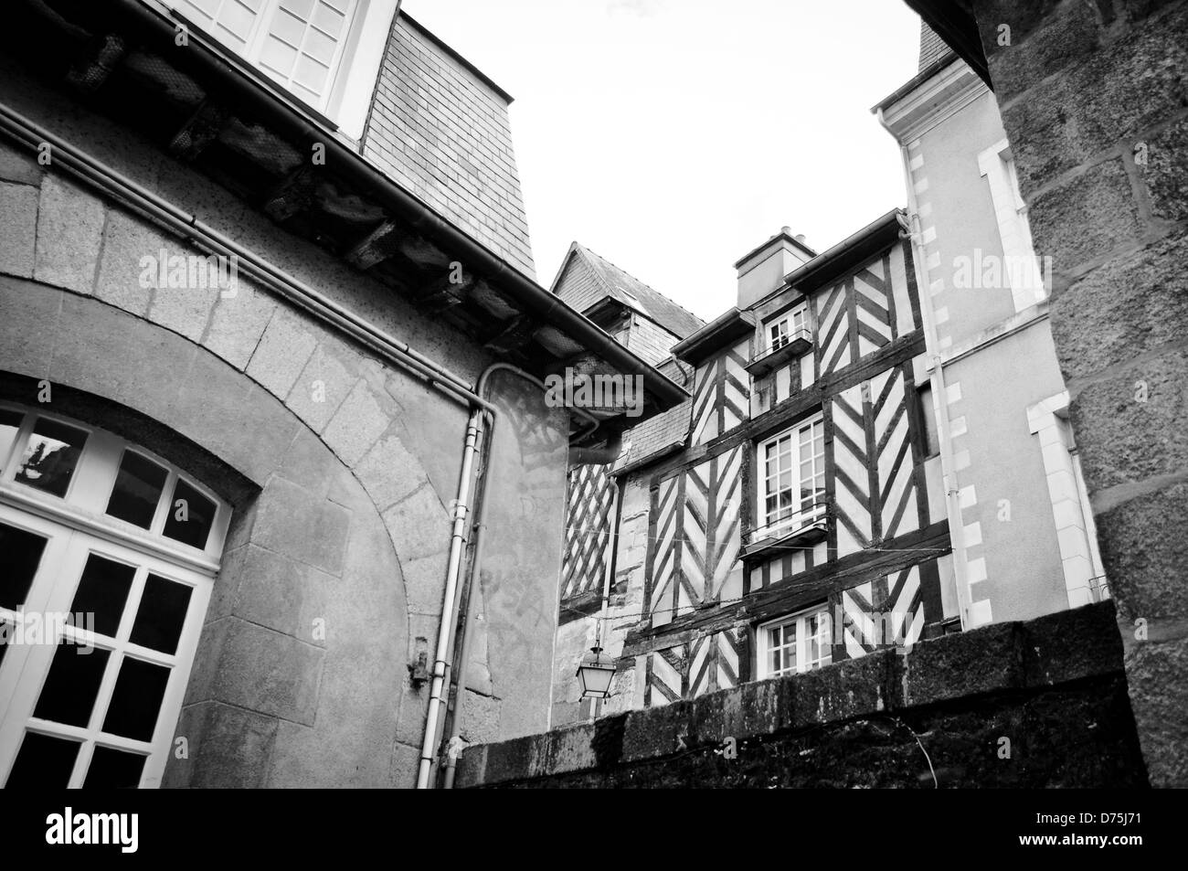Häuser von Rennes, Frankreich Stockfoto