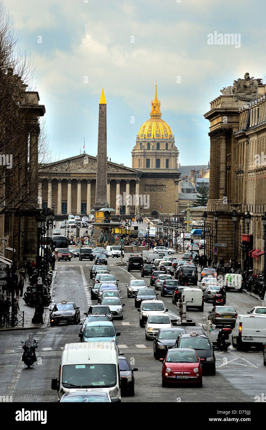 Die Nationalversammlung, Hotel des Invalides, The Obelisk Zentrum von Paris Stockfoto