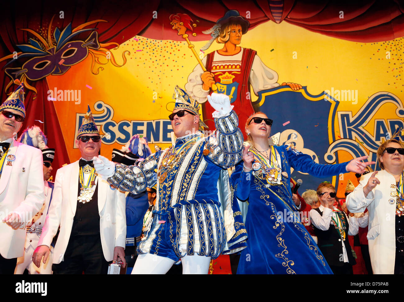 Essen, Deutschland, Karneval im Ruhrgebiet, Essen City royals Stockfoto