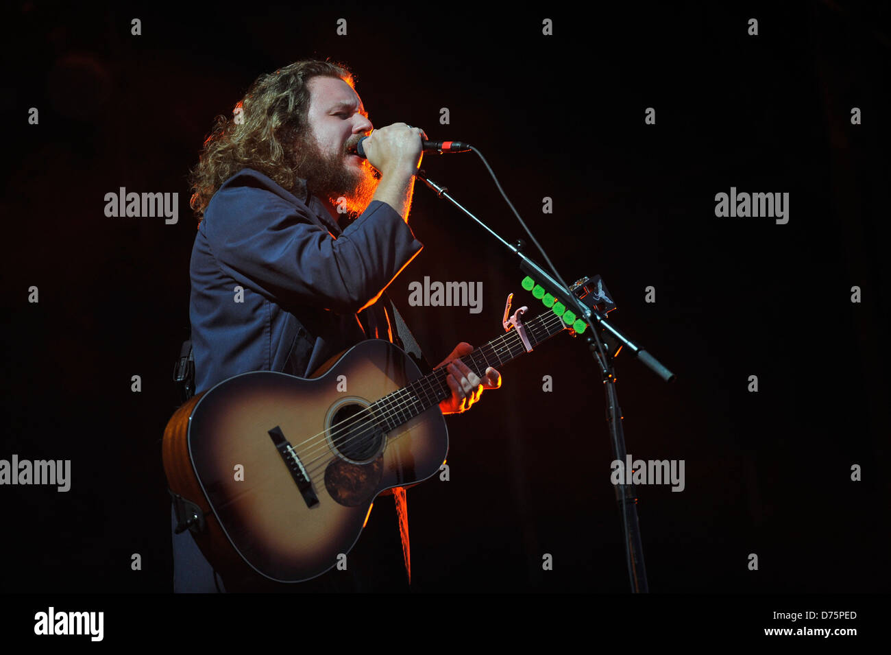 My Morning Jacket an Tag zwei am Lollapalooza Chicago, Illinois - 06.08.11 Stockfoto