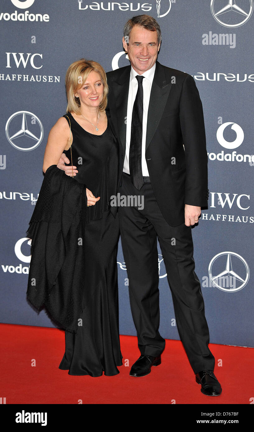 Alan Hansen und Gast Laureus Sports Awards statt auf der Königin Elizabeth II-Zentrum - Ankunft. London, England - 06.02.12 Stockfoto