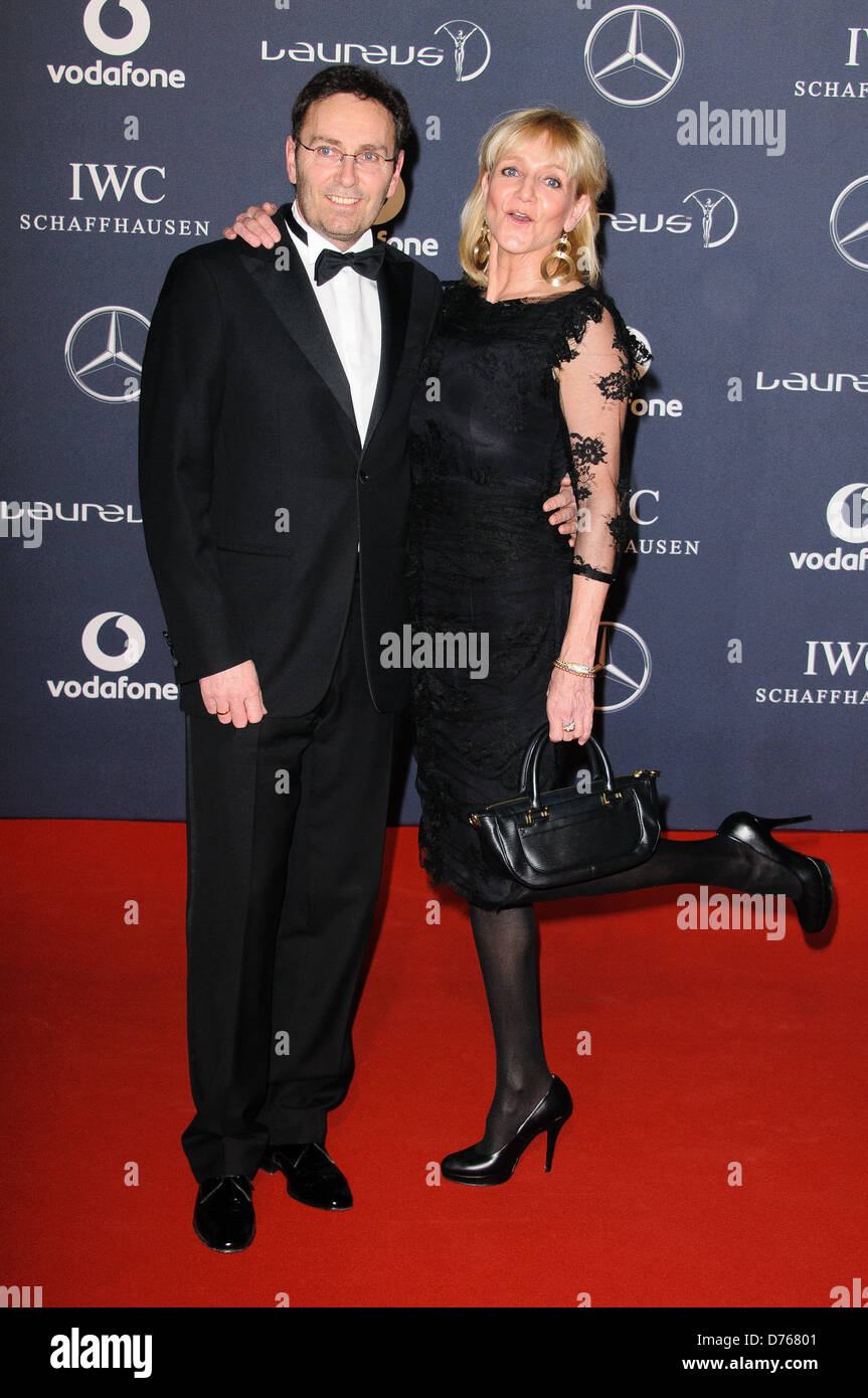 Christa Kinshofer und Filmlaufbahn Dr. Erich Rembeck Laureus Sport Awards statt auf der Königin Elizabeth II-Zentrum - Ankunft. London, Stockfoto