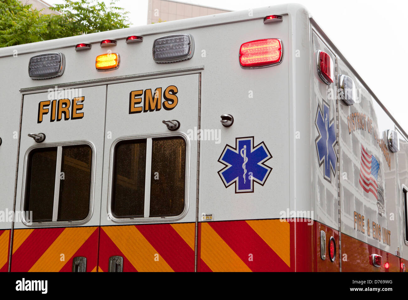 Feuer EMS Krankenwagen Stockfoto