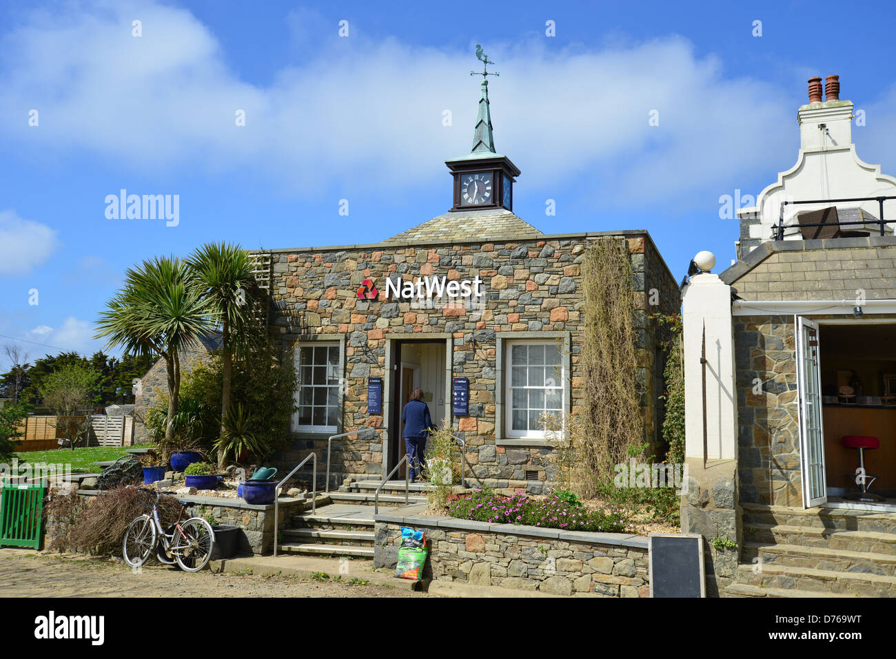 National Westminster Bank, NatWest Bank Kammern, größere Sark Sark, Vogtei Guernsey, Channel Islands Stockfoto