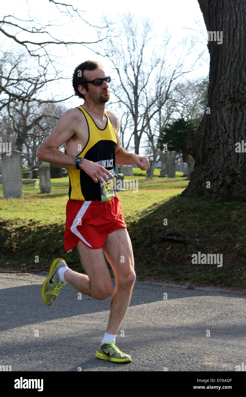 Halb Marathon Läufer Rennen in Rochester, NY Stockfoto