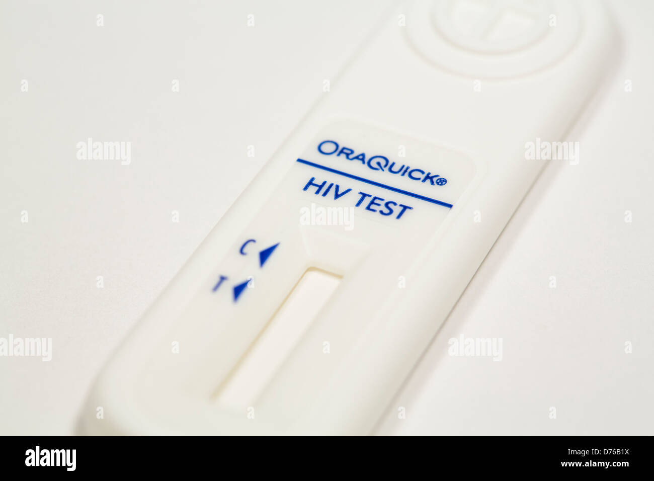 Ein Oraquick-Home-HIV Test-Kit. Stockfoto