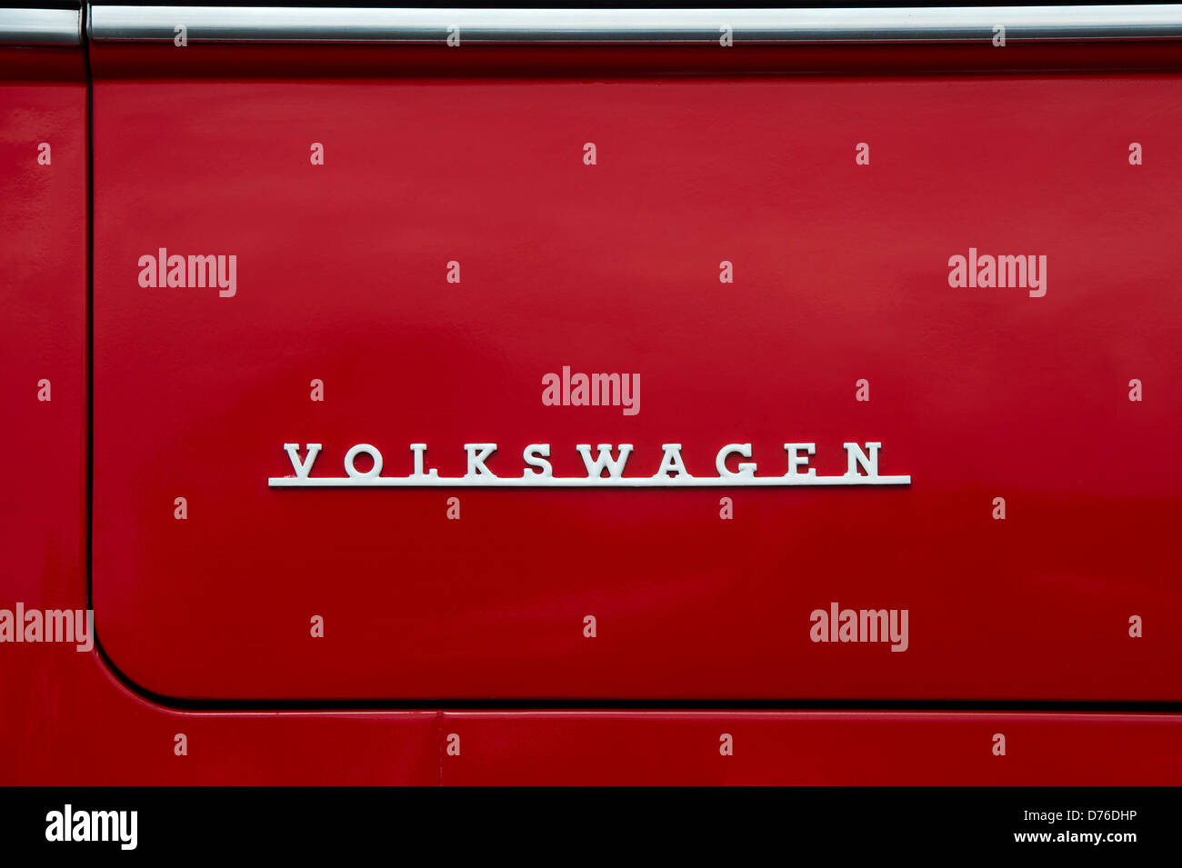 VW Volkswagen Camper van Heck Stockfoto