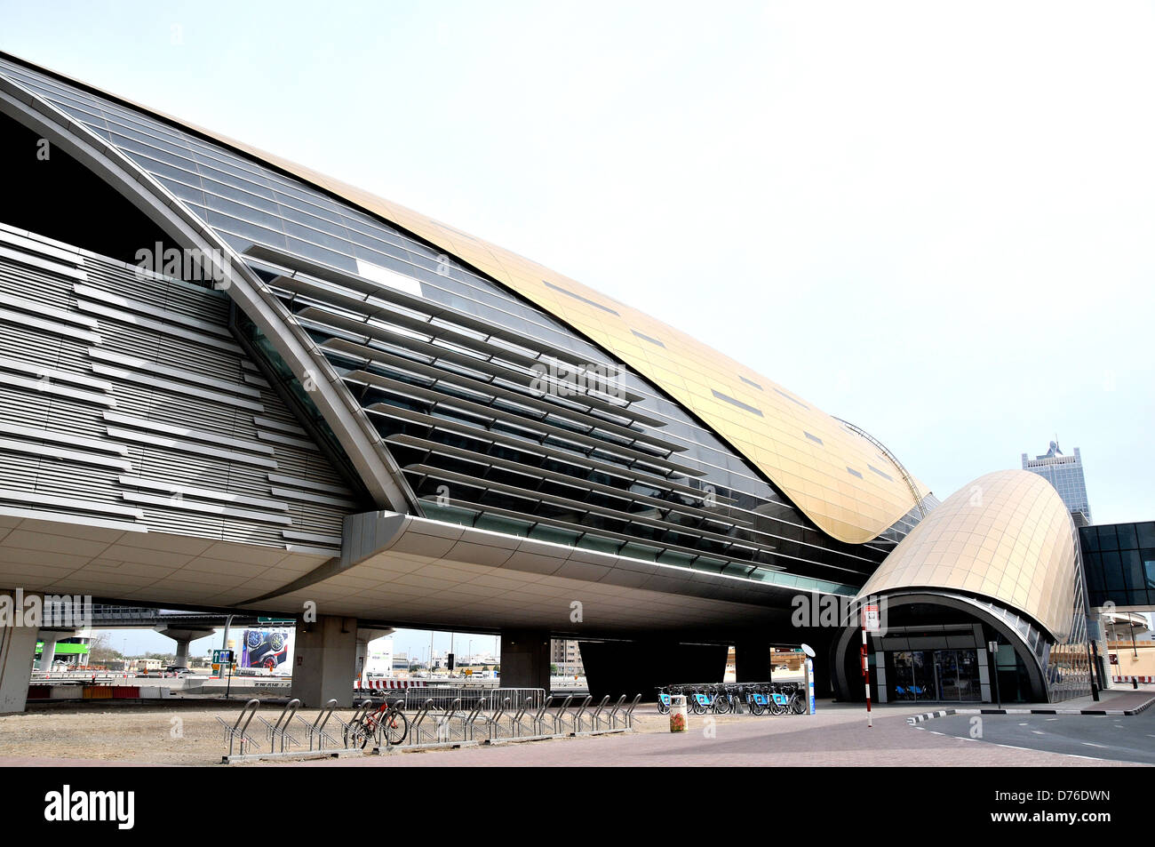 u-Bahnstation Dubai Vereinigte Arabische Emirate Stockfoto