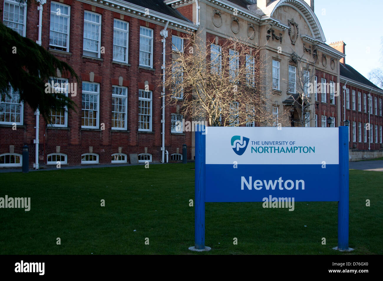 Newton, der Universität Northampton Stockfoto