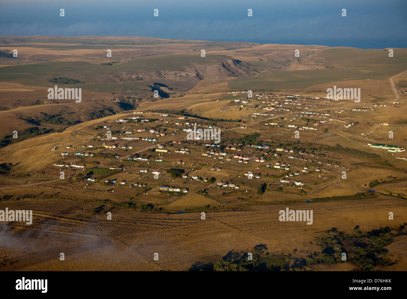 Xhosa-Dorf bei Wild Coast, Mbotyi, Eastern Cap, Südafrika Stockfoto