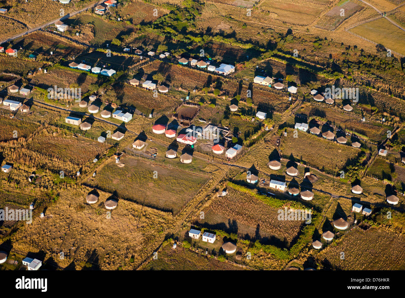 Xhosa-Dorf bei Wild Coast, Mbotyi, Eastern Cap, Südafrika Stockfoto