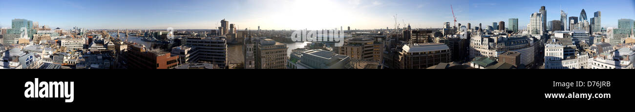 London Panorama, London, Vereinigtes Königreich. Architekt: nicht zutreffend, 2013. 360-Grad-Panorama von London. Stockfoto